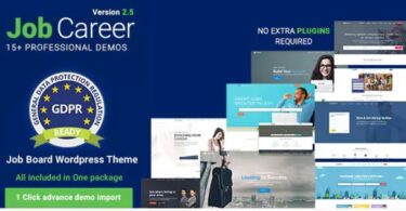 JobCareer | Job Board Responsive WordPress Theme Job Board WordPress theme by Chimp Studio is a complete Job Board WordPress theme